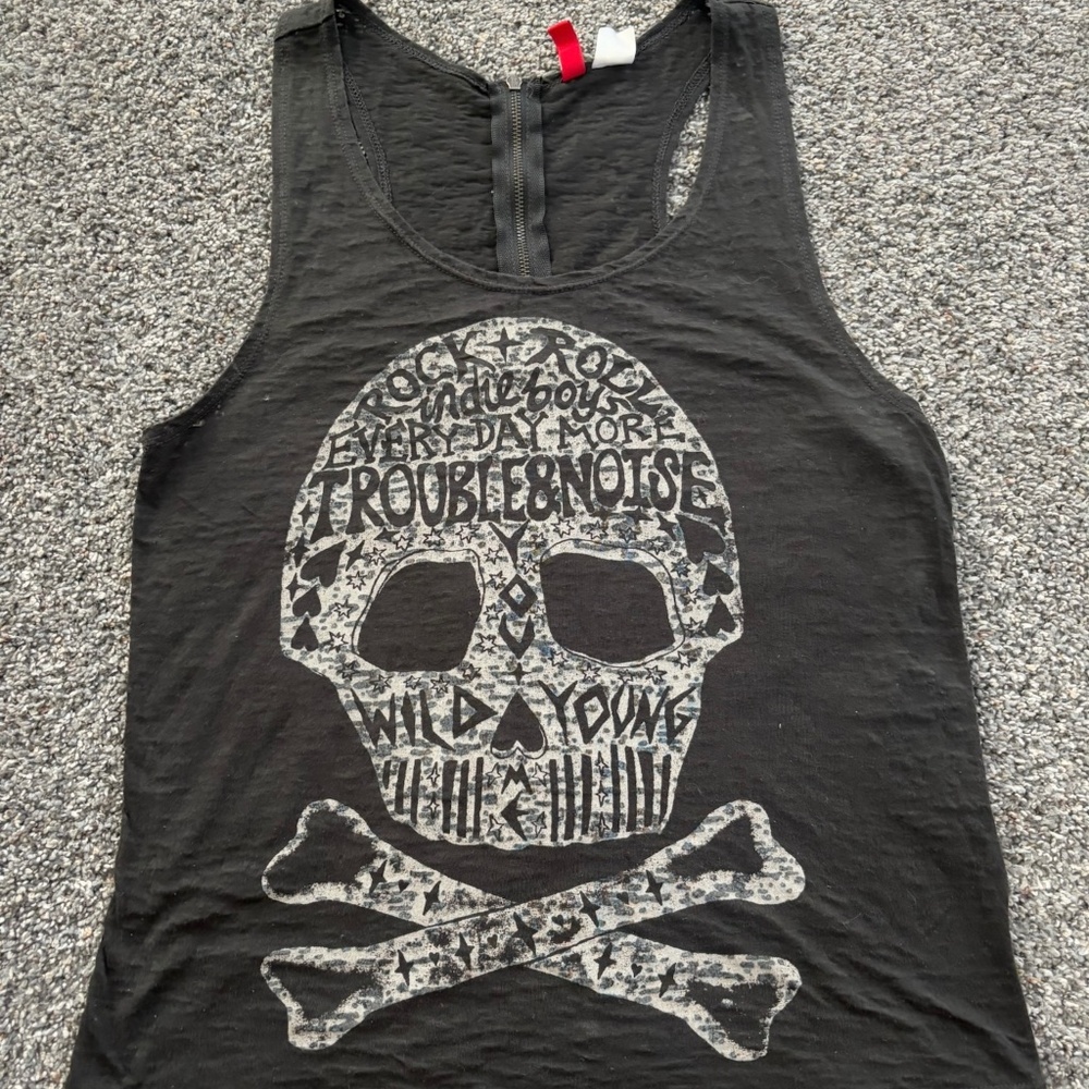 H&M- Y2K Skull Tank